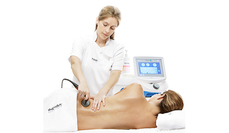 Применение аппарата Indiba Deep Care Elite NS на теле
