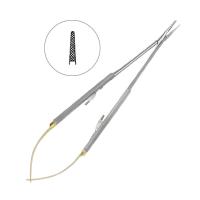 Иглодержатель микрохирургический прямой Castroviejo-Gomel TC, 18см