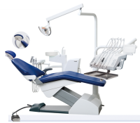 Fona 1000 L - стоматологическая установка с нижней подачей инструментов, пистолет, 3 шланга без оптики, 1 свободное гнездо, мультипедаль, панель ассистента