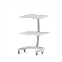 AR-30.2 - столик передвижной, металл в полимере, 2 полки