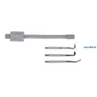Коронкосниматель ручной nach Morell, с пружиной, односторонний, в комплекте 3 насадки