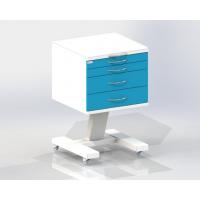 С4 Л - столик передвижной серия Люкс со столешницей из стекла 10 мм, 4 выдвижных ящика