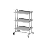 AT-B13 - столик передвижной инструментальный, нержавеющая сталь, 3 полки