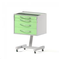 AR-34.1 - столик передвижной, металл в полимере, 4 выдвижных ящика