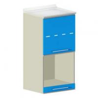 PRI.36S - колонный модуль с 1 открытым отделением, выдвижной полкой для оборудования и полкой закрытой дверцей