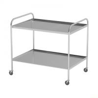 AT-B26 - столик передвижной инструментальный, нержавеющая сталь, 2 полки