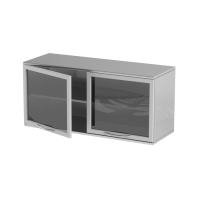 AT-S38 - тумба навесная, нержавеющая сталь, 2 дверцы