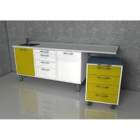 Margaret  - комплект мебели для хранения стоматологических инструментов, с выдвижными ящиками