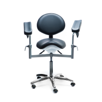 Romax Proffy Plus - эргономичный стул врача-стоматолога со спинкой и регулировкой подлокотников