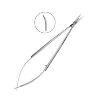 Ножницы микрохирургические изогнутые Castroviejo,140 мм