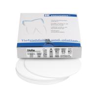 Erkoflex color - термоформовочные пластины, цвет чистый белый, диаметр 125 мм, 5 шт.