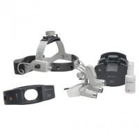 Heine ML4 LED HRP 3.5x - налобный светодиодный осветитель ML4 LED в комплекте с бинокулярными лупами HRP 3,5x и защитным щитком S-Guard