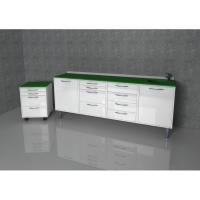 Rita  - комплект мебели для хранения стоматологических инструментов, с выдвижными ящиками