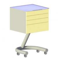 SHS.V04 - подкатная тумба с 4 ящиками