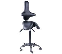 Gravitonus EZSolo Back - эргономичный стул-седло врача-стоматолога со спинкой