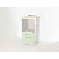 AR-09 - тумба напольная, металл в полимере, 2 выдвижных ящика