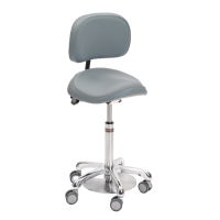 Стул-седло со спинкой и ножным управлением  МедЭксперт24