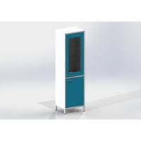 Шме-1см - шкаф закрытого типа, 2 секции, дверца из стекла в металлической рамке