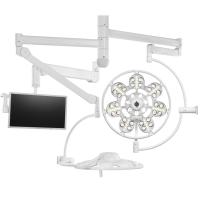 ЭМАЛЕД 500/500/x - операционный светильник с консолью для монитора, потолочный, двухкупольный