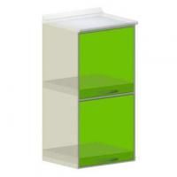 EKO.46S - колонный модуль с двумя закрытыми отделениями, двумя полками для оборудования