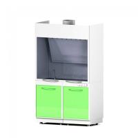 AR-LV2 - шкаф вытяжной закрытого типа с мойкой, краном, тройной розеткой и светильником, металл в полимере