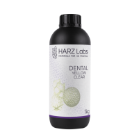 HARZ Labs Dental Yellow Clear - фотополимерная смола для хирургических шаблонов, цвет прозрачный жёлтый, 1 кг