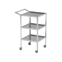 AT-B1 - столик передвижной инструментальный, нержавеющая сталь, 3 полки