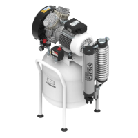 EXTREME 2D 50L - безмасляный компрессор без кожуха, с ресивером 50 л