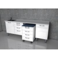 Gandhi  - комплект мебели для хранения стоматологических инструментов, с выдвижными ящиками