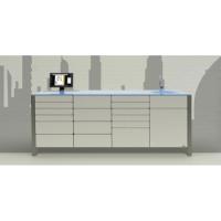 Dubai  - комплект мебели для хранения стоматологических инструментов, с выдвижными ящиками