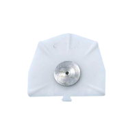 Пластина (А - большая) установочная пластиковая для сверлильного станка JT-20, белая (одноразовая), c металлической вставкой, (ABS материал - пластмасса), 1 шт.