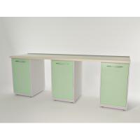 AR-L21 - стол, металл в полимере, 6 полок