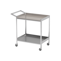 AT-B29 - столик передвижной инструментальный, нержавеющая сталь, 2 полки