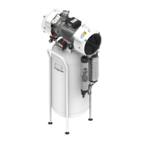 EXTREME 2D 100L - безмасляный компрессор без кожуха, с ресивером 100 л