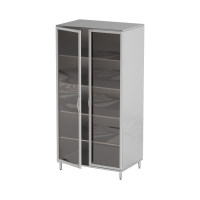 AT-S16 - шкаф закрытого типа, нержавеющая сталь, 4 полки