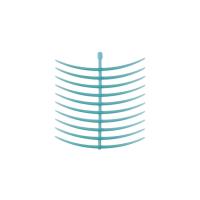 Кольцевые кламмеры GEO, самоклеющиеся, 10 пластин x 20 шт.