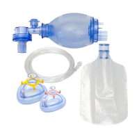 AERObag - детский ручной аппарат ИВЛ (мешок Амбу), объём 450 мл, две маски, размеры 1 и 3, ПВХ, одноразовый
