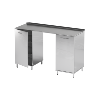 AR-L01 - стол, нержавеющая сталь, 4 полки