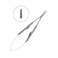 Иглодержатель хирургический прямой Castroviejo-Gomel TC, 14см