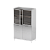 AR-88 - шкаф закрытого типа, нержавеющая сталь, 2 секции
